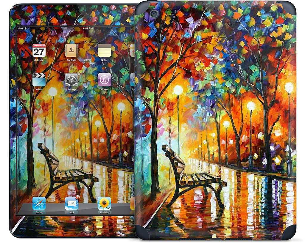 THE LONELINESS OF AUTUMN by Leonid Afremov iPad Skin