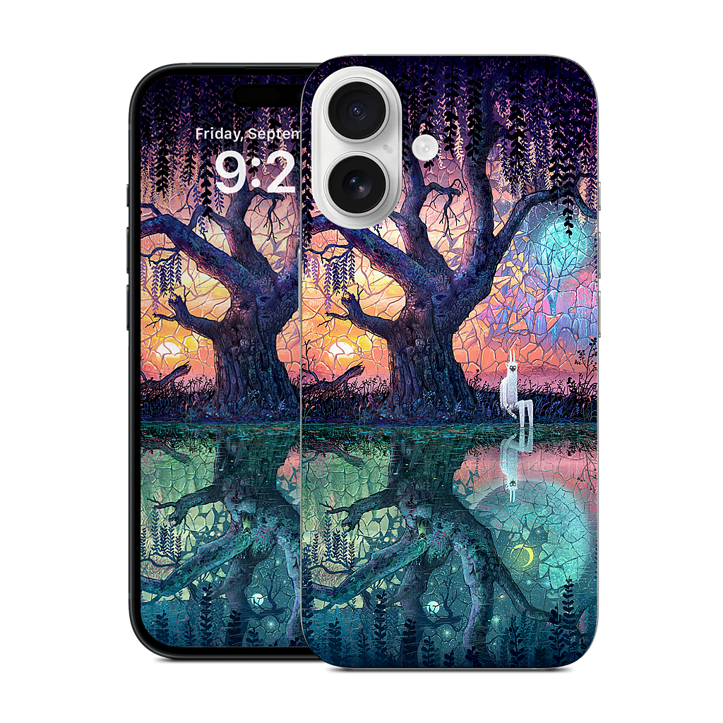 On the Banks of Broken Worlds iPhone Skin