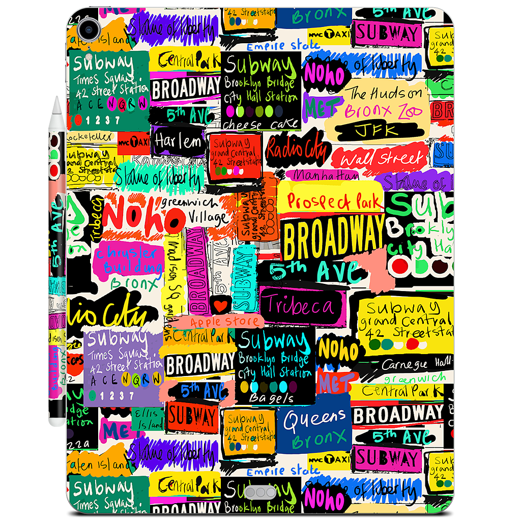 NYC Words iPad Skin