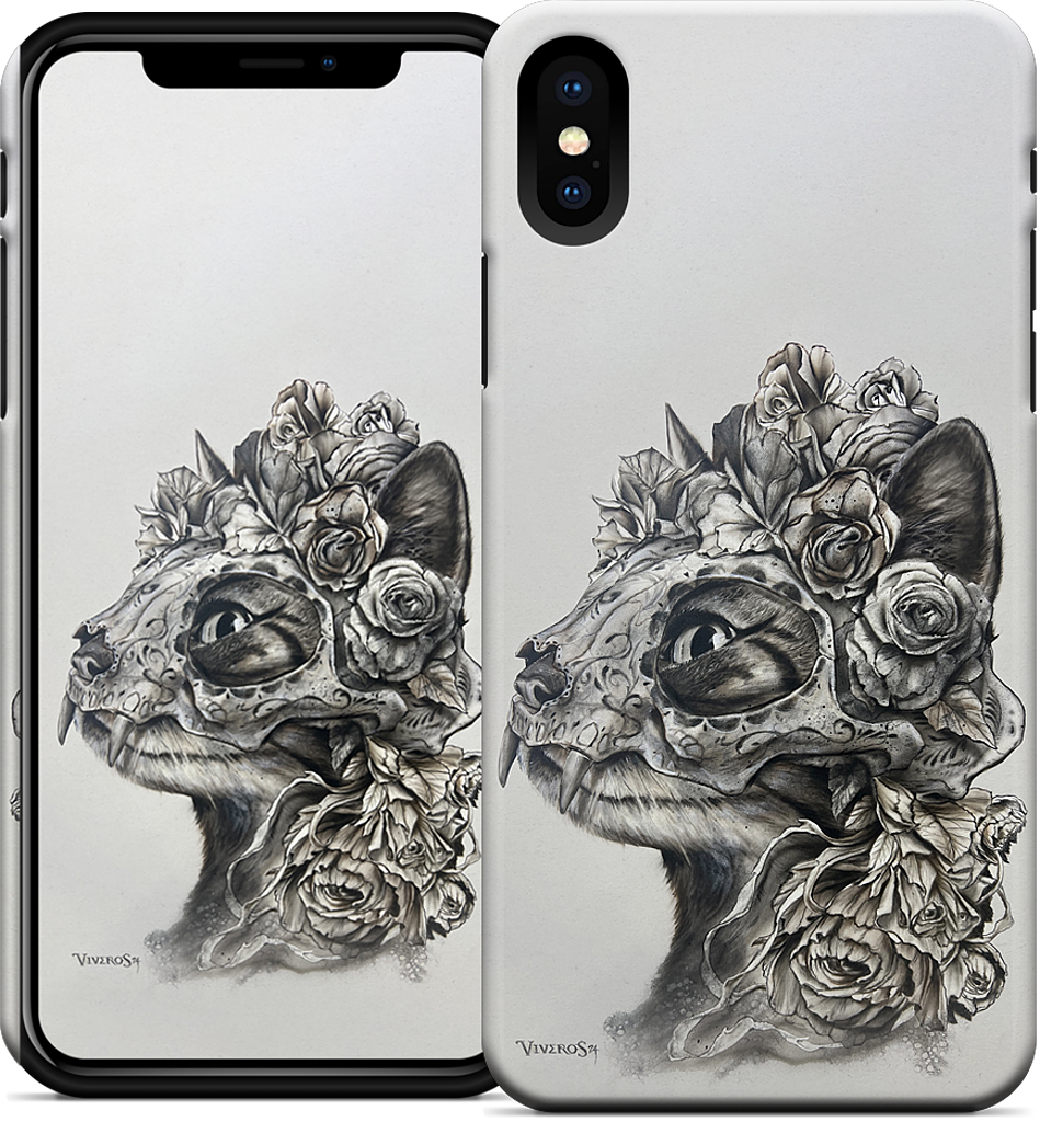 Muerte Cat iPhone Case