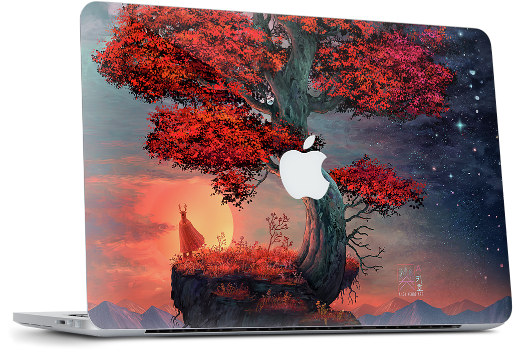 Light & Dark in Equal Parts MacBook Skin