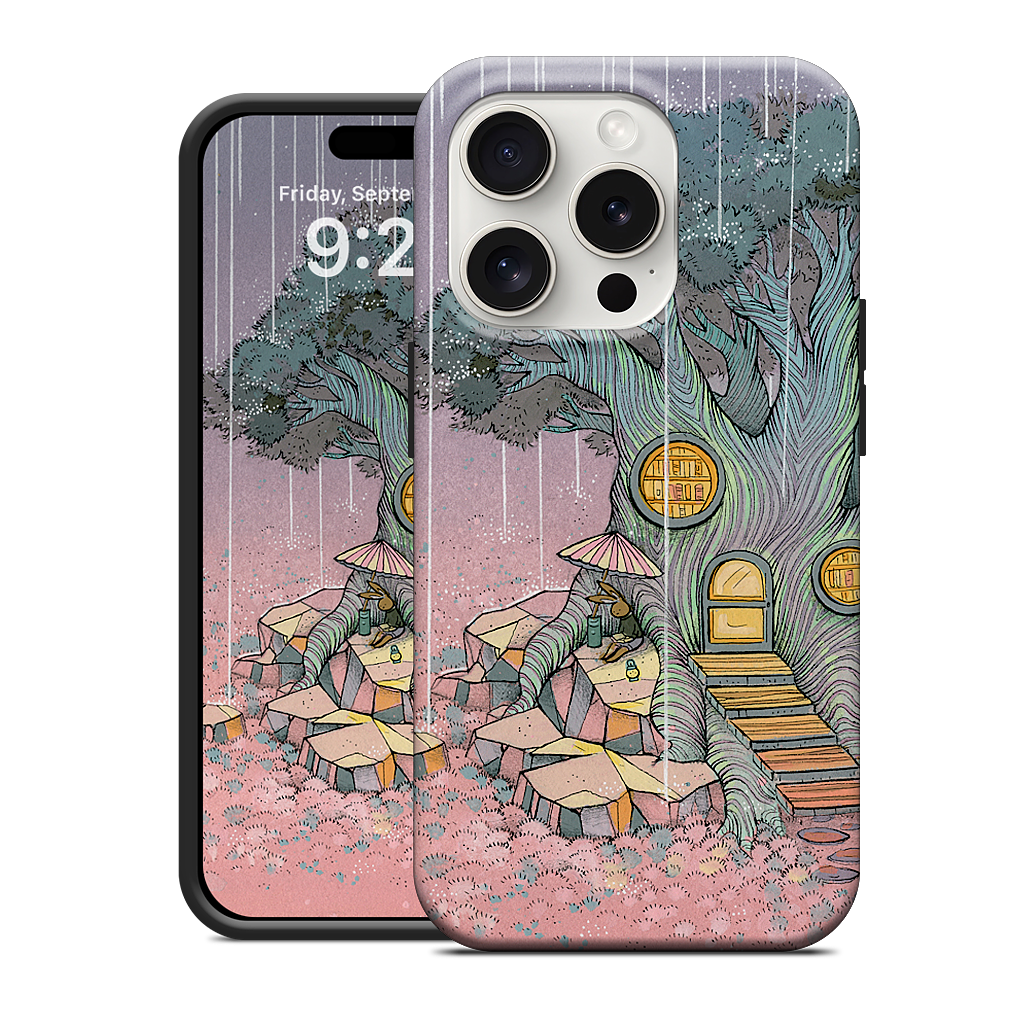 Rainy Day In The Library iPhone Case