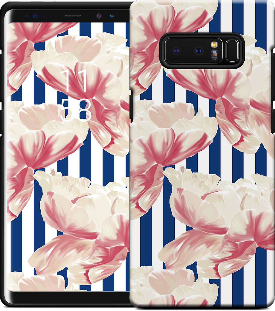 Stripe Floral Samsung Case