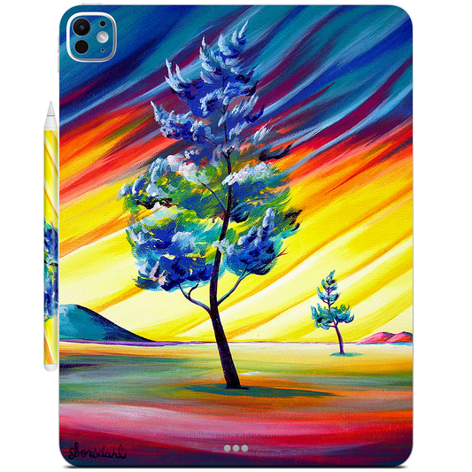 Thick Frost Sunset Glow iPad Skin