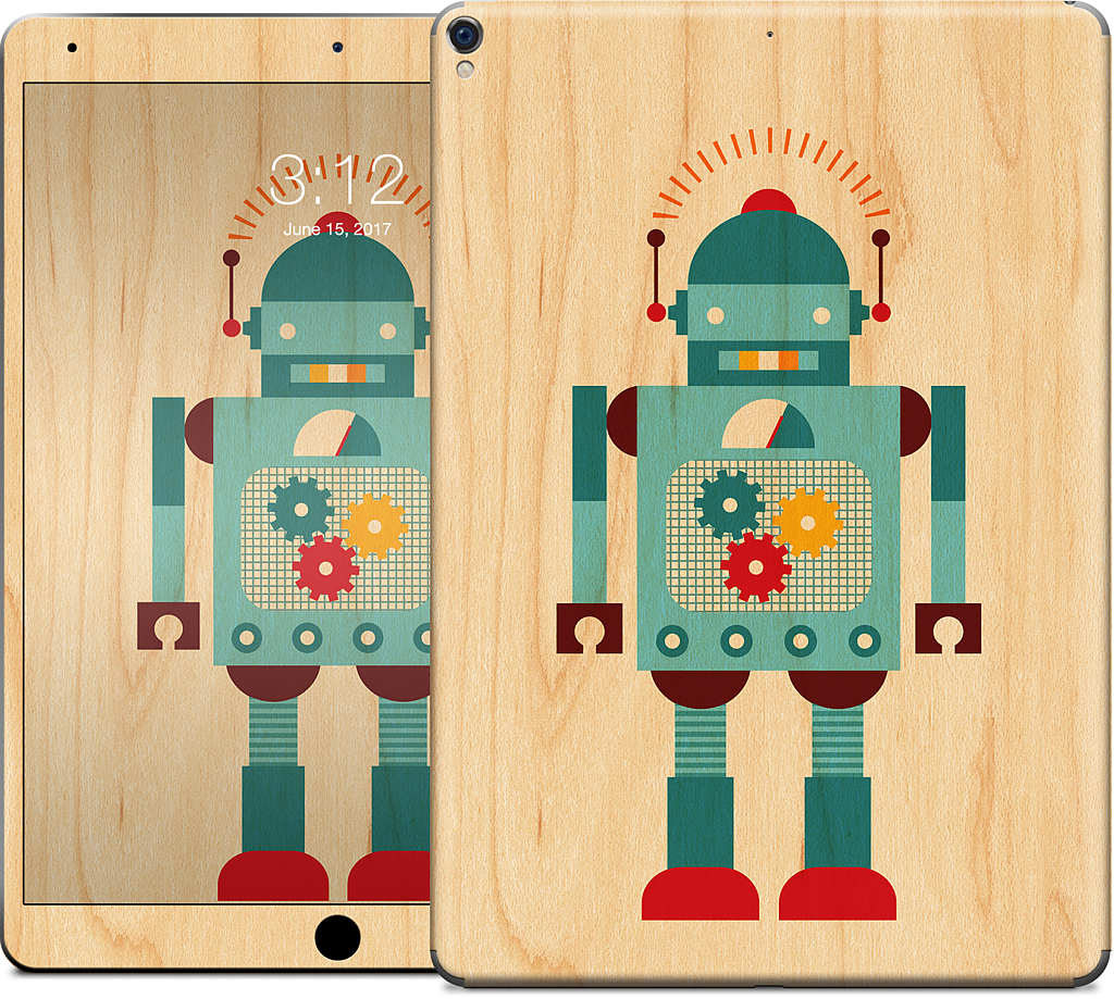 Blue Robot iPad Skin