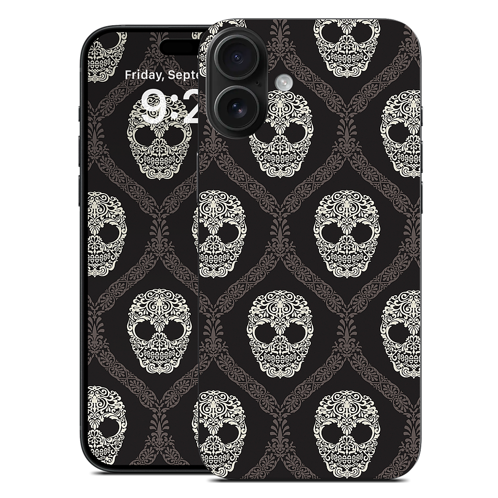 Skull Damask iPhone Skin