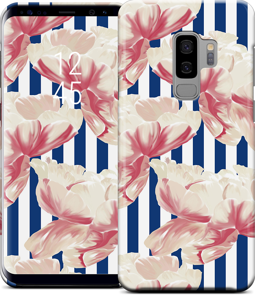 Stripe Floral Samsung Case