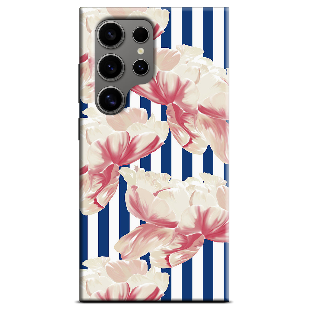 Stripe Floral Samsung Case