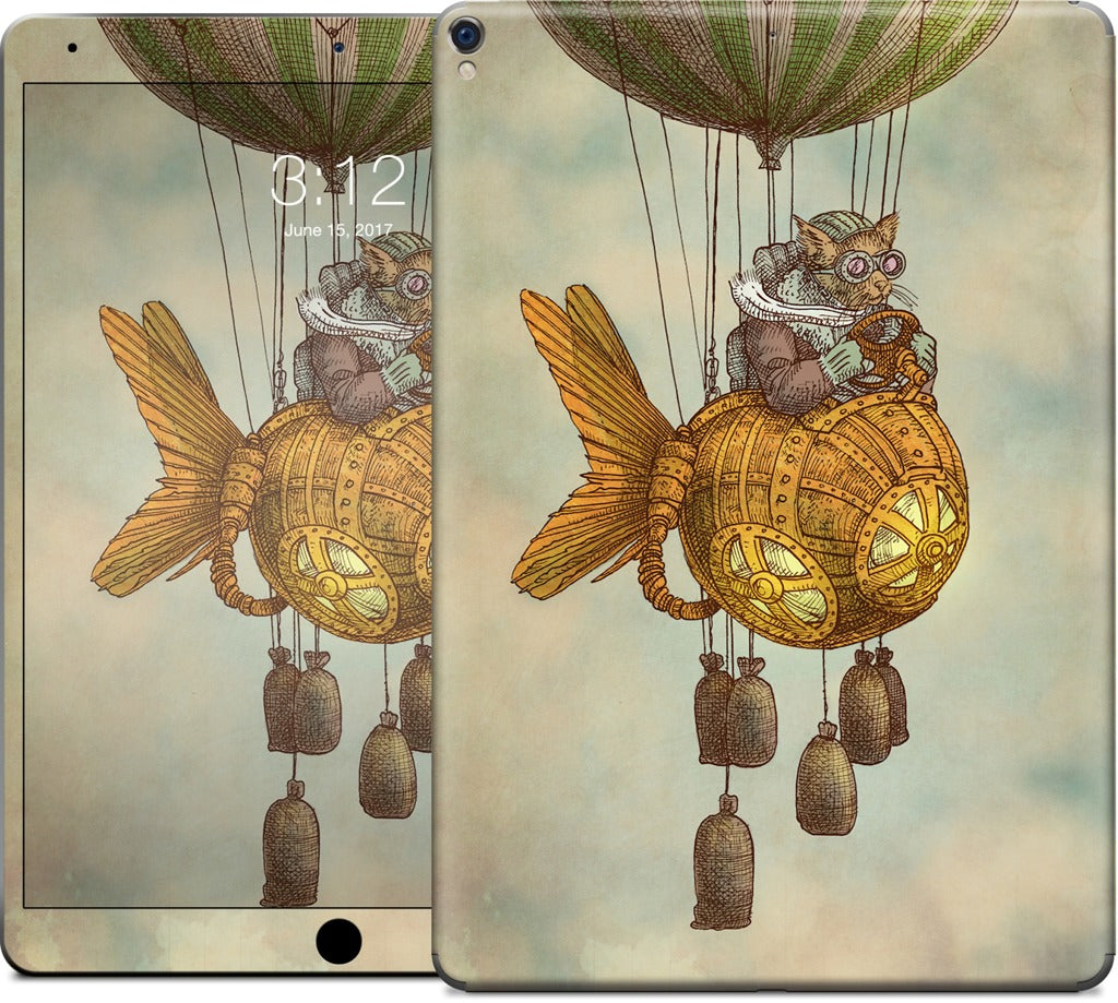 Around The World In A GoldfishFlyer iPad Skin