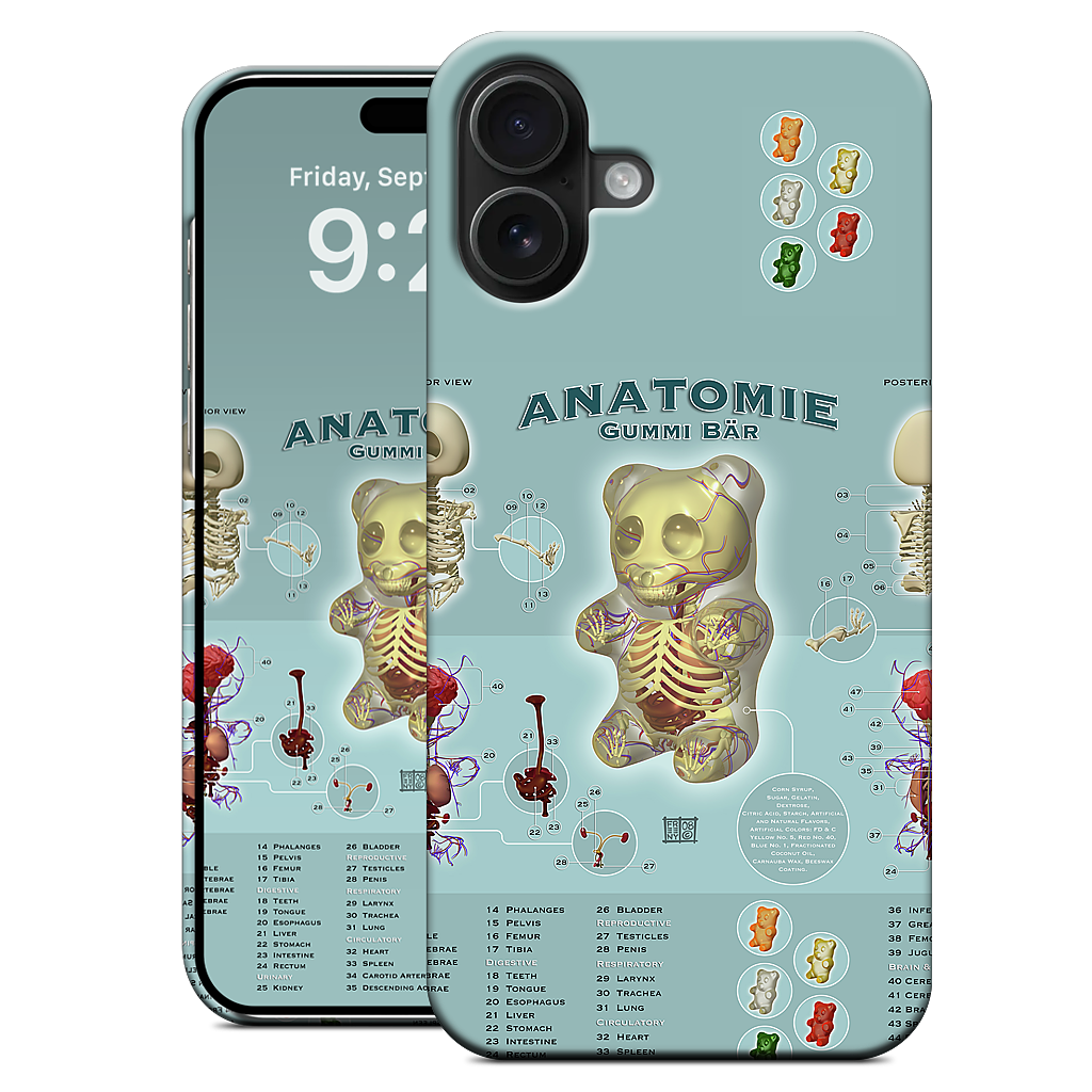 Gummi Anatomie iPhone Case