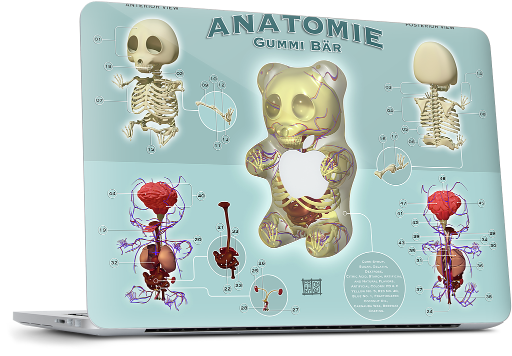 Gummi Anatomie MacBook Skin