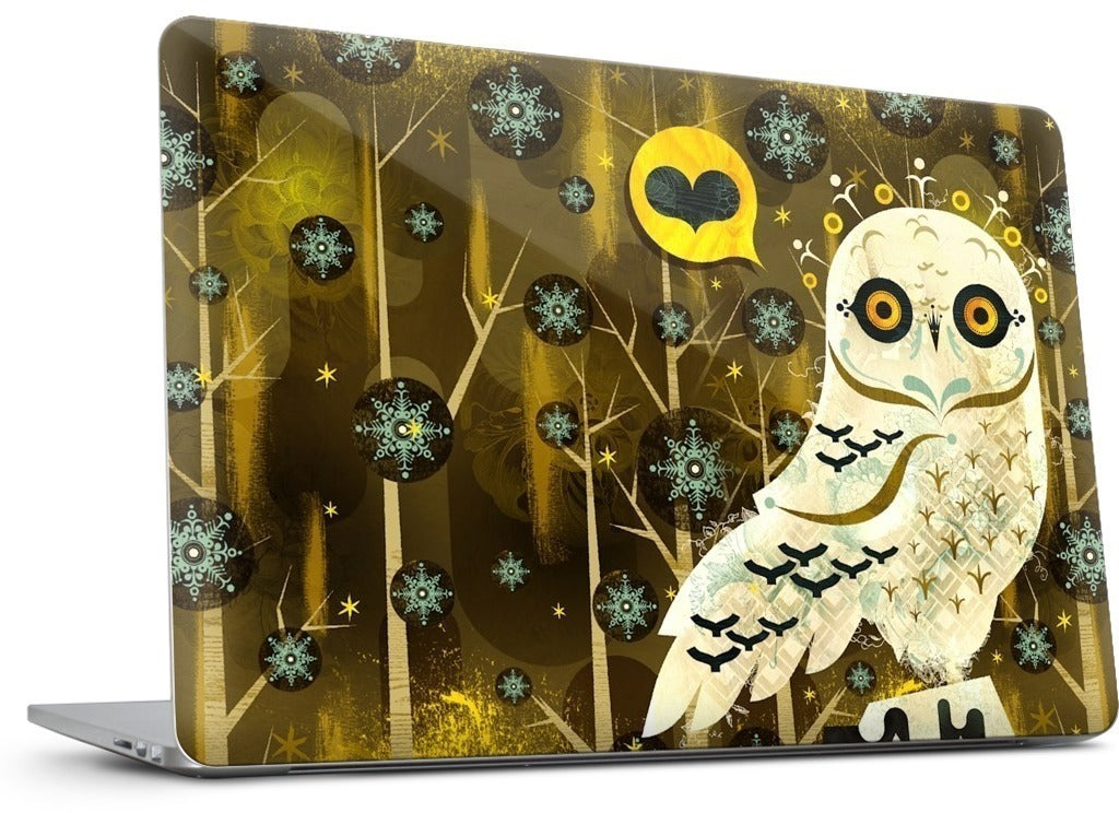 Snowy Owl MacBook Skin