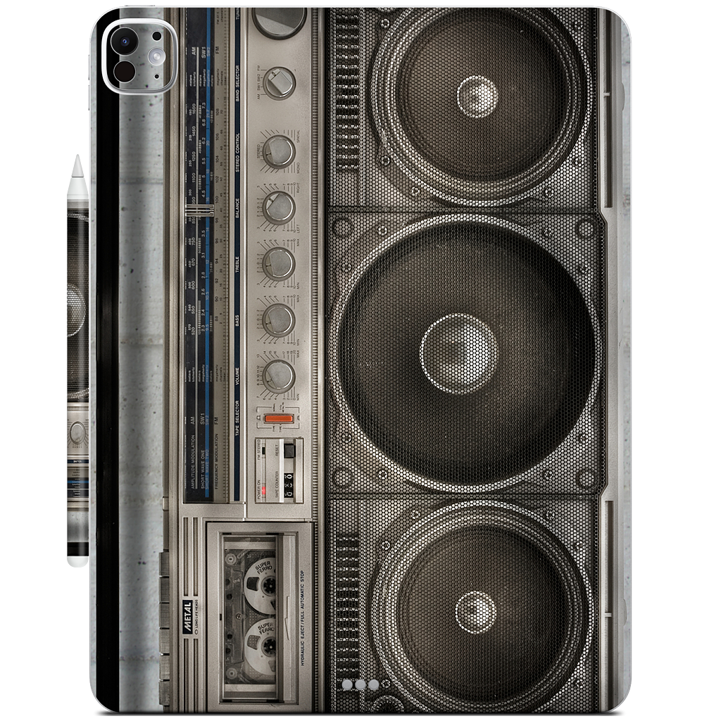 Boombox iPad Skin