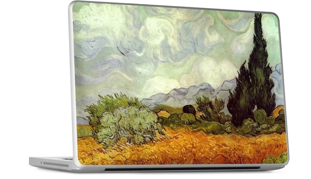 A Wheatfield with Cypresses MacBook Skin