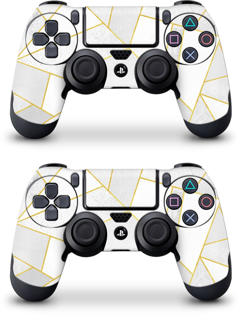 White Stone / Golden Lines PlayStation Skin