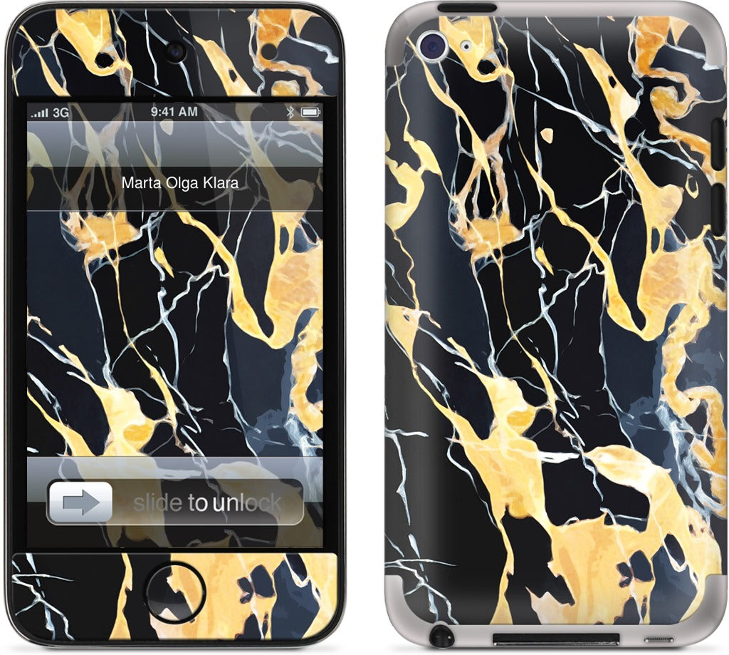 Black Marble iPod Skin