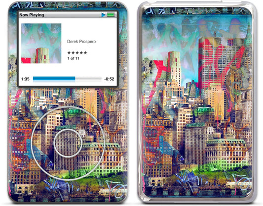 Graffiti Skyline iPod Skin