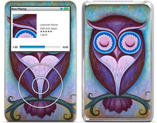 Sleepy Owl iPod Skin