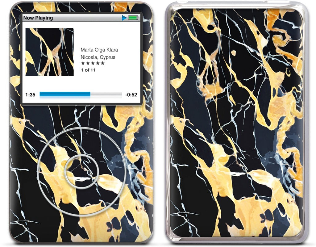 Black Marble iPod Skin