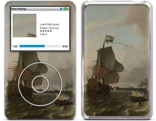 The Warship Brielle on the Maas Rotterdam iPod Skin