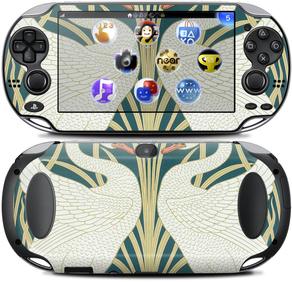 Swans and Irises PlayStation Skin