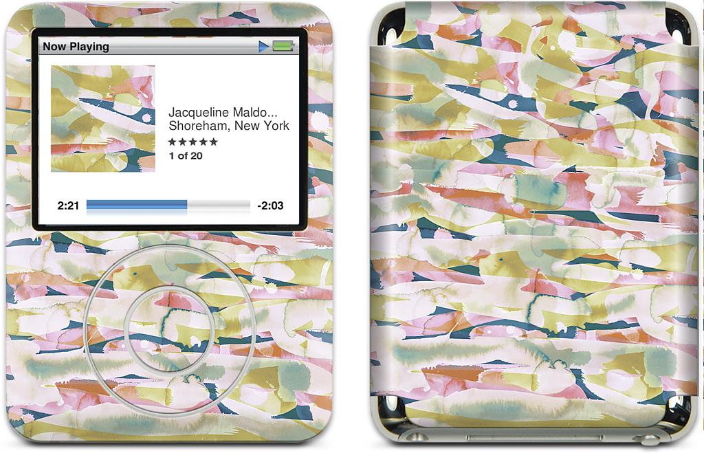 Watercolor Pastiche iPod Skin