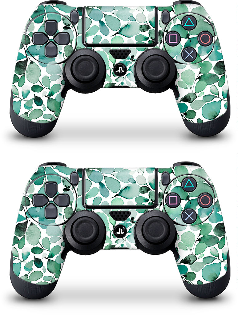 Eucalyptus Leafy Green PlayStation Skin