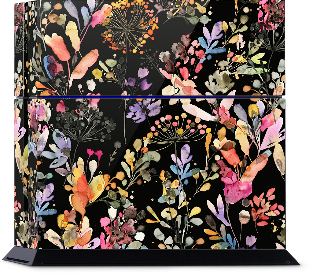 Wild Grasses (Black) PlayStation Skin