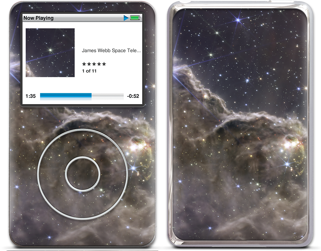 Cosmic Cliffs of Carina (MIRI and NIRCam Image) iPod Skin