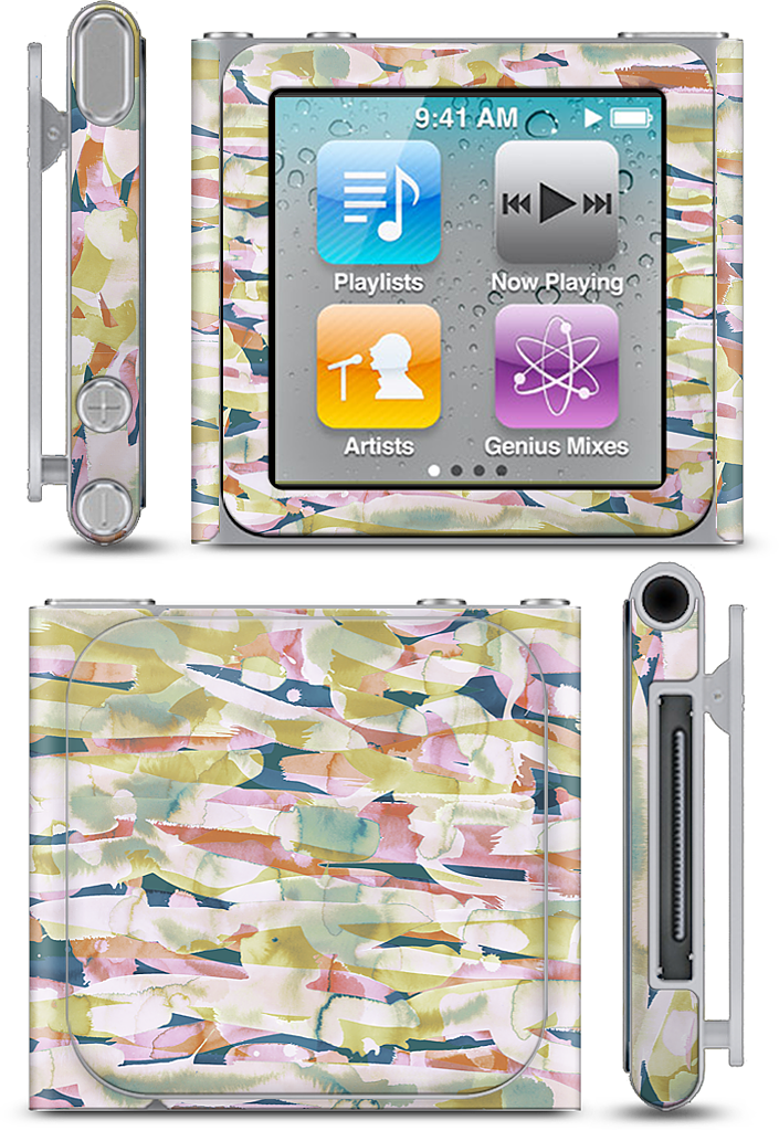 Watercolor Pastiche iPod Skin