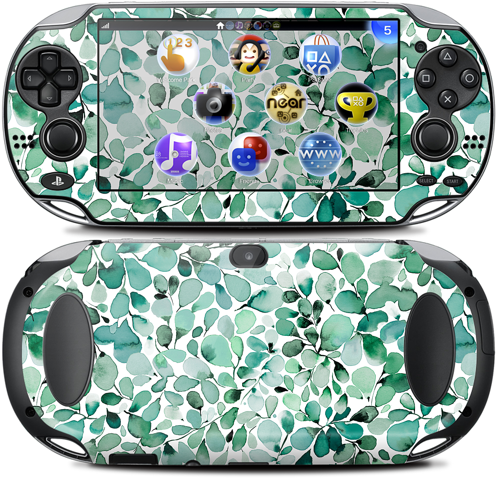 Eucalyptus Leafy Green PlayStation Skin