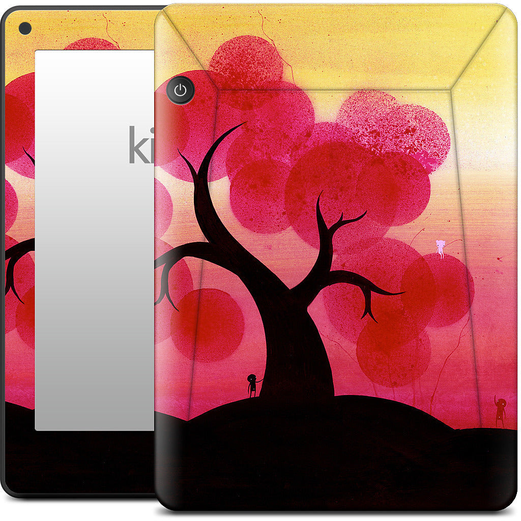 Red Blossoms Kindle Skin