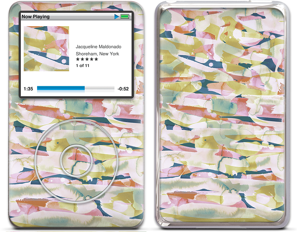 Watercolor Pastiche iPod Skin