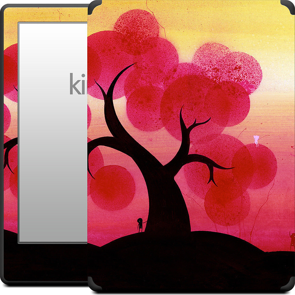 Red Blossoms Kindle Skin