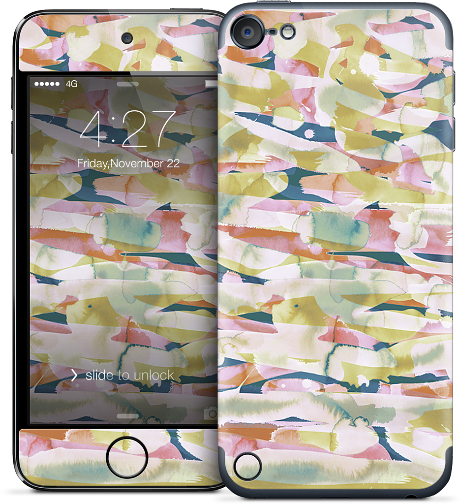 Watercolor Pastiche iPod Skin